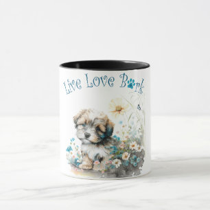 Havanese Hundmamma Blommig Mugg