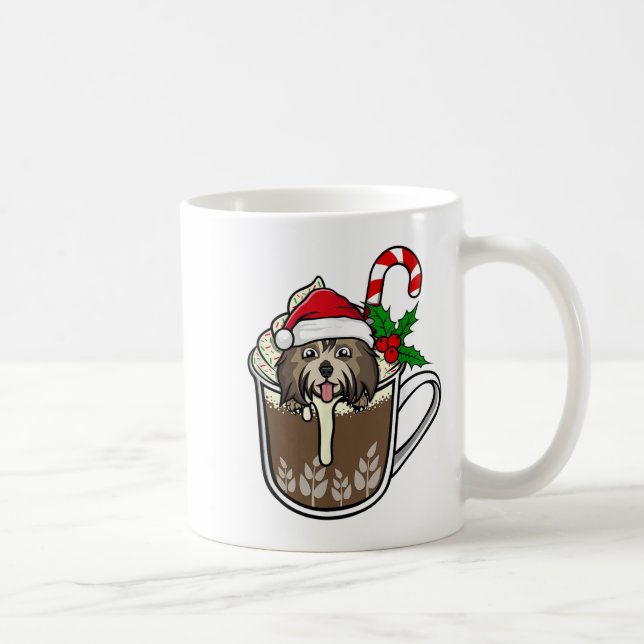 Havanese is Sitta in Cocoa Hett Chocolate Christm Kaffemugg (Höger)