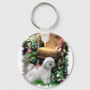 Havanese konstgåvor nyckelring