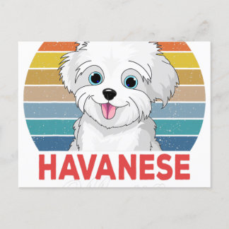 Havanese Mama Cute Havanese Dog Mom Funny Girls Meddelande Vykort