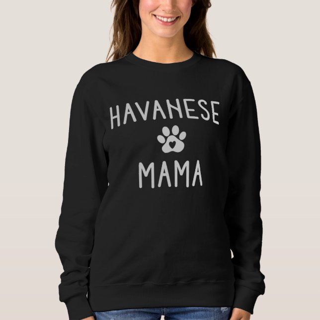 Havanese Mama  Havanese Dog   Women Mom T Shirt (Framsida)