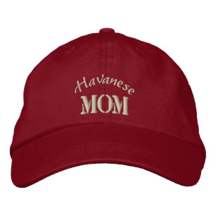 Havanese Mamma Gifts. Broderad Keps