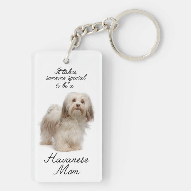 Havanese mamma Keychain (Baksidan)