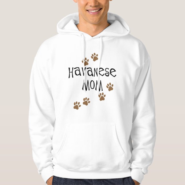 Havanese mamma tröja med luva (Framsida)