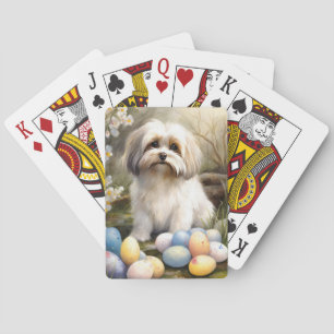 Havanese med påskägg casinokort