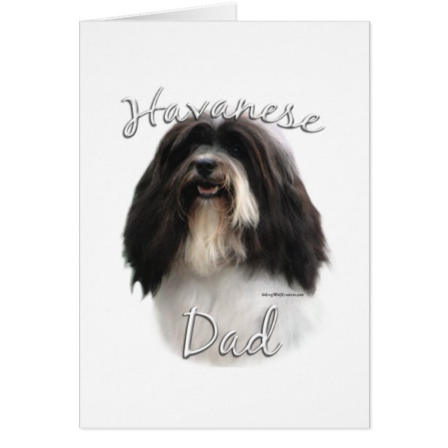 Havanese Pappa 2 Hälsningskort (Framsidan)