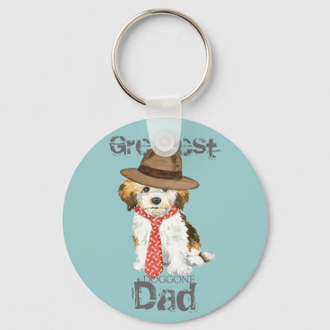 Havanese Pappa Nyckelring (Framsida)