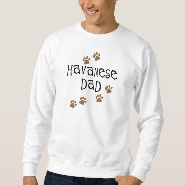 Havanese pappa sweatshirt (Framsida)