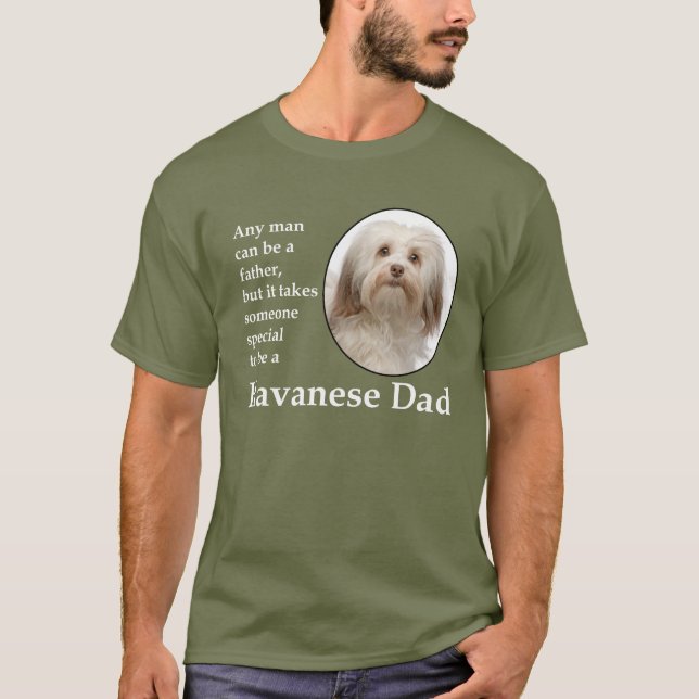Havanese Pappa T-Shirt (Framsida)