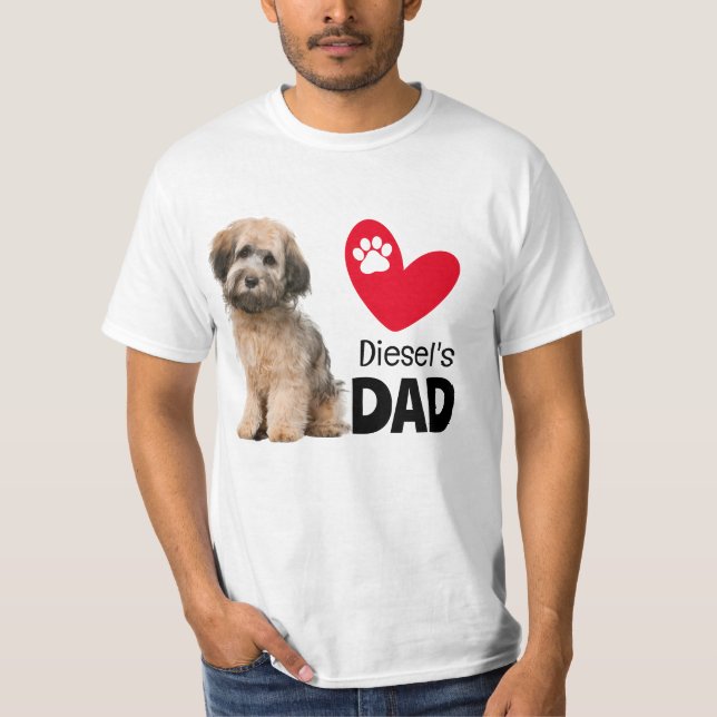 Havanese Personlig Pappa T-Shirt (Framsida)