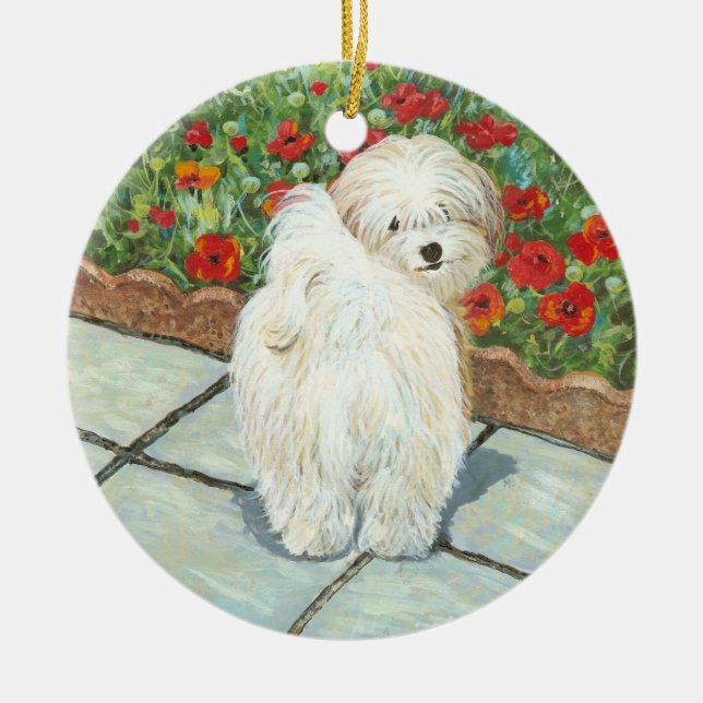 Havanese & Poppy jul Ornament (Framsidan)
