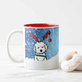 Havanese Reindeer jul Mugg