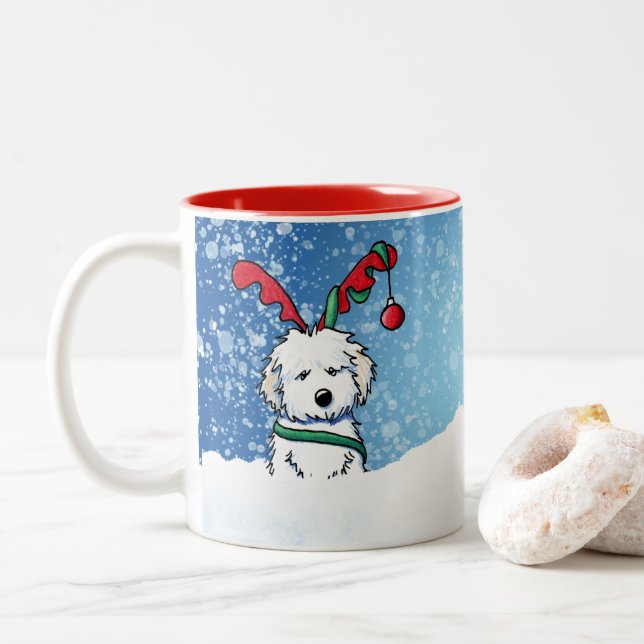 Havanese Reindeer jul Mugg (Med munk)