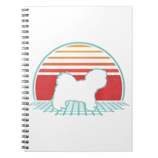 Havanese Retro Vintage Hund älskare 80-talet Stil Anteckningsbok