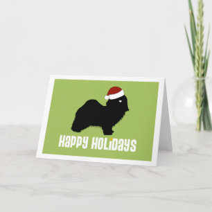 Havanese Santa hatt Helgkort