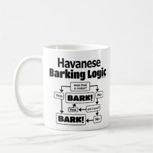 Havanese som skäller logik kaffemugg