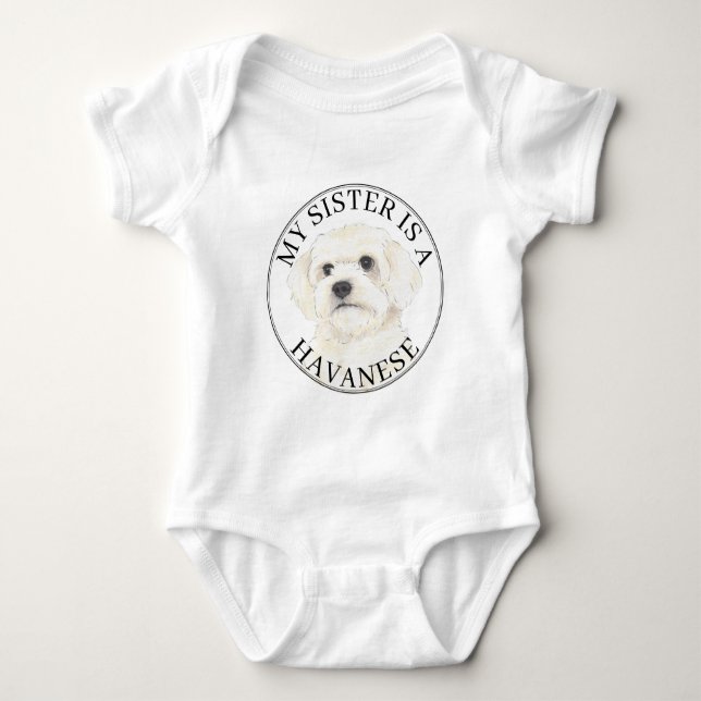 Havanese storesyster t shirt (Framsida)