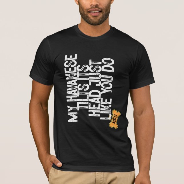 Havanese Tlits head som du T Shirt (Framsida)