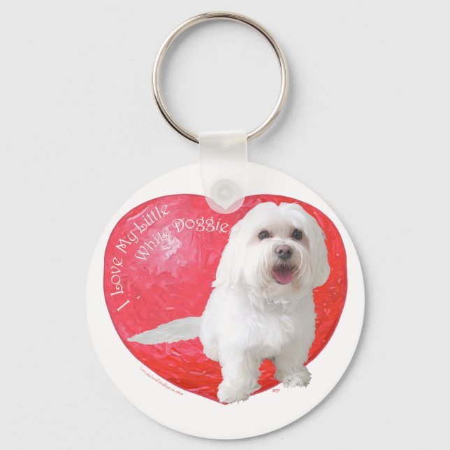 Havanese Valentine Day Nyckelring (Framsida)