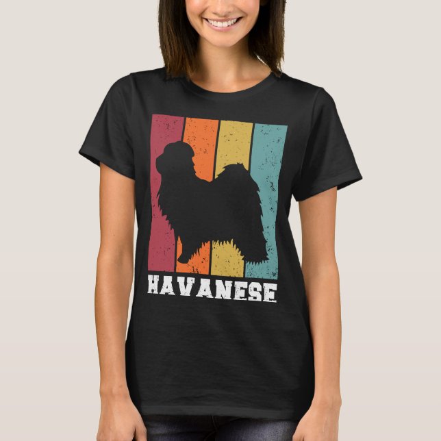 Havanese Vintage  2 T Shirt (Framsida)