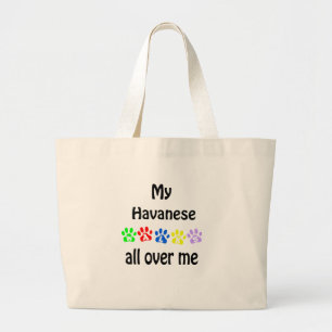 Havanese Walks Design Jumbo Tygkasse