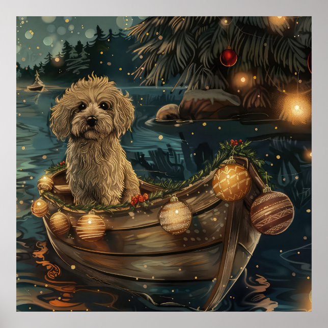 Havaneser Jul Festlig resa Poster (Framsidan)
