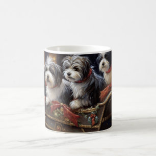 Havaneser Jul Festlig Säsong Kaffemugg