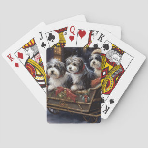 Havaneser Jul Festliga Säsong Casinokort
