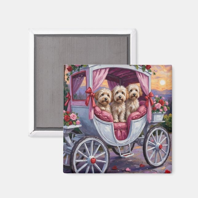 Havanesiska hundar Alla hjärtans dag  Magnet (Front/Back)