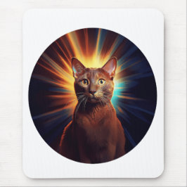 Havanna Brown Cat (med ryggrad av stärkelse) Musmatta