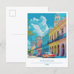 Havanna Cuba Art Vintage resor Vykort