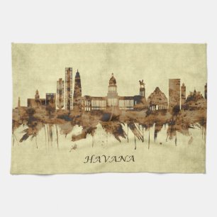 Havanna Cuba Cityscape Kökshandduk