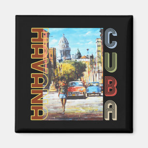 Havanna Cuba Fine Art - nationalhuvudstad Magnet