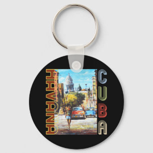 Havanna Cuba Fine Art - nationalhuvudstad Nyckelring