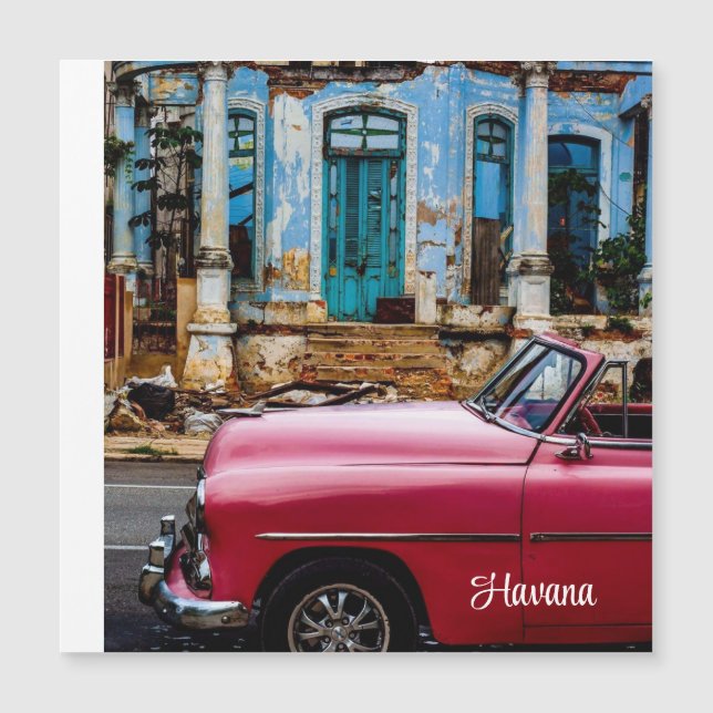 Havanna Cuba Red Vintage bil (Framsida)