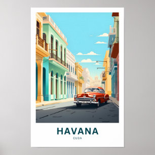 Havanna Cuba Travel Skriv ut Poster