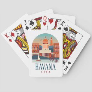Havanna Cuba Vintage Minimal Retro Travel Casinokort