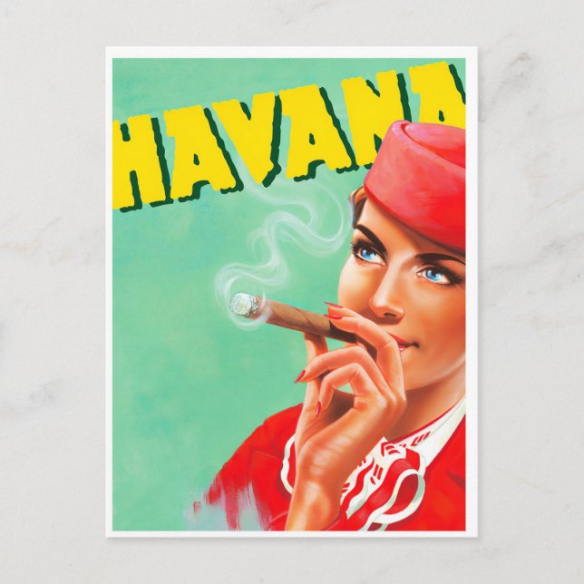 Havanna Cuba vintage resor vykort (Framsida)