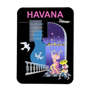 Havanna, Dansande Nätter, Vintage Magnet