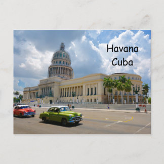 Havanna, Kuba, Byggnaden Huvudstad, Habana Capital Vykort