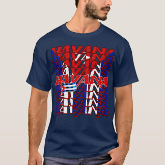 Havanna Kuba Flagga 2 T Shirt