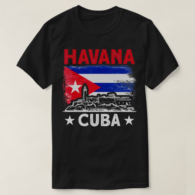 Havanna Kuba för Kubas Älskare T Shirt (Design framsida)