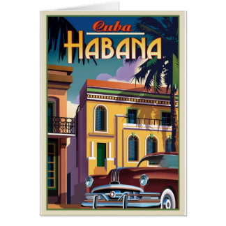 Havanna Kuba Hälsningskort