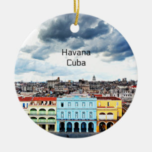 Havanna, Kuba Julgransprydnad Keramik