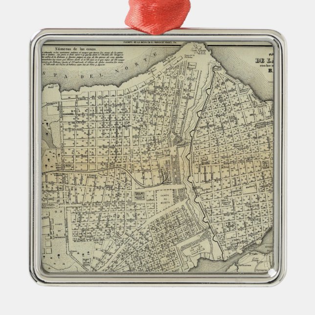 Havanna, Kuba Julgransprydnad Metall (Framsidan)