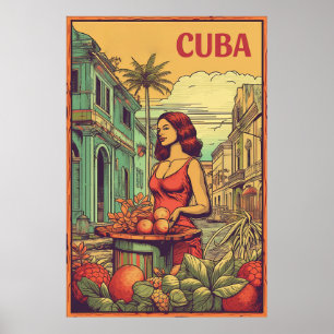 Havanna, Kuba, Resa Poster