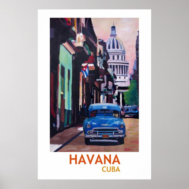 Havanna Kuba - Retro Stil Poster II (Framsidan)