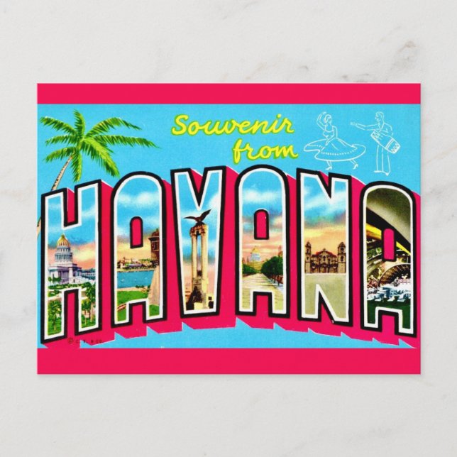 Havanna Kuba Souvenir Postkort Vykort (Framsida)