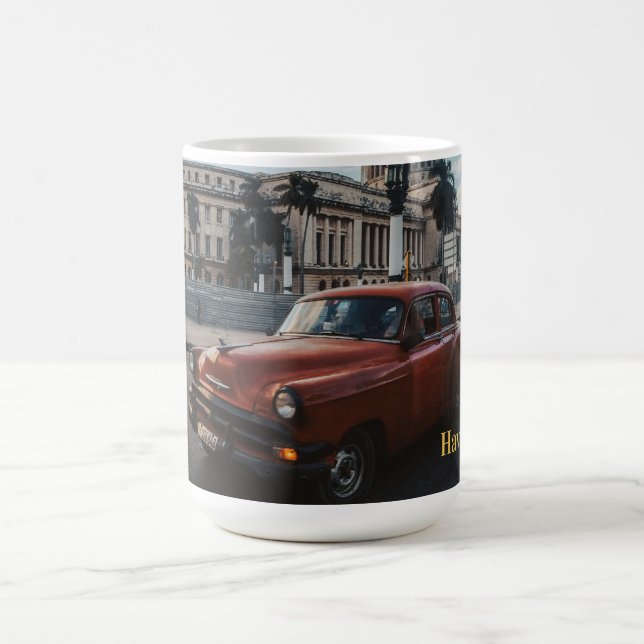 Havanna Kuba Vintage Klassisk Bil  Kaffemugg (Center)