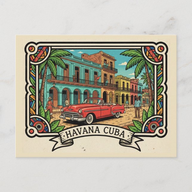 Havanna Kuba Vykort (Framsida)